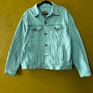 Hand Dyed Seafoam Vintage Gap Denim Jacket